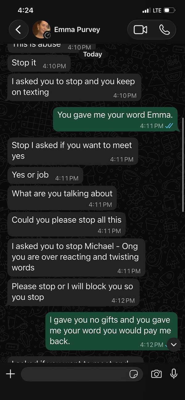 WhatsApp Message
