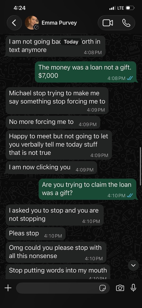 WhatsApp Message