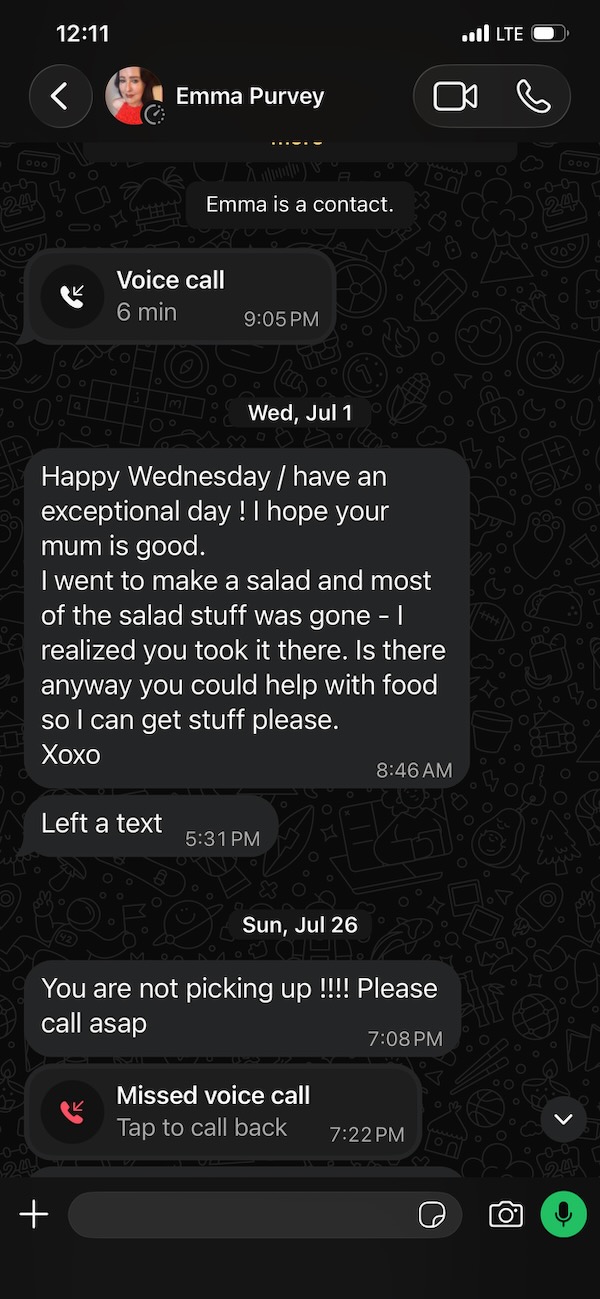 WhatsApp Message
