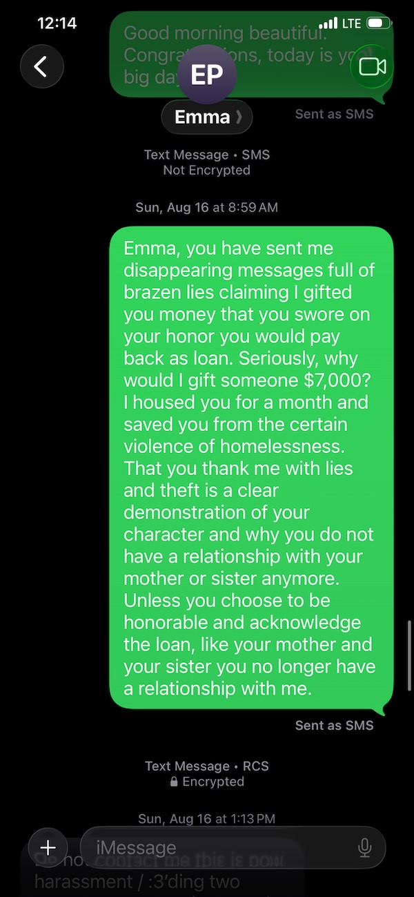 Text Message 1