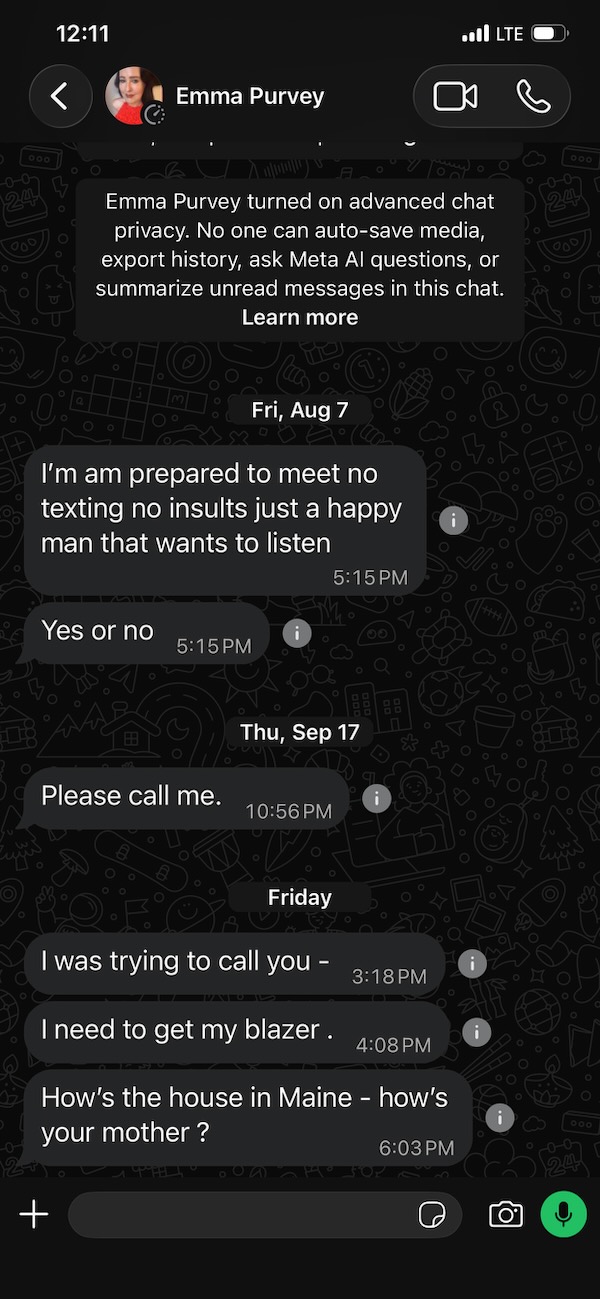 WhatsApp Message